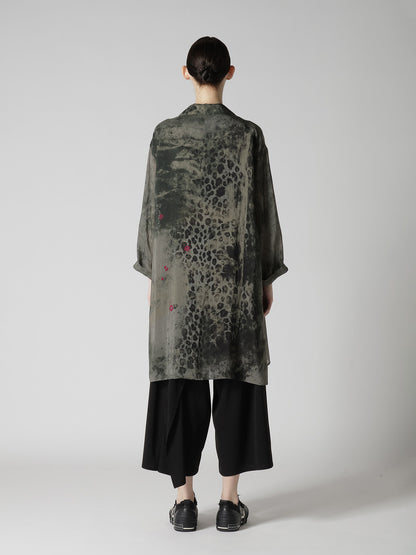 LEOPARD CUPRO BLOUSE