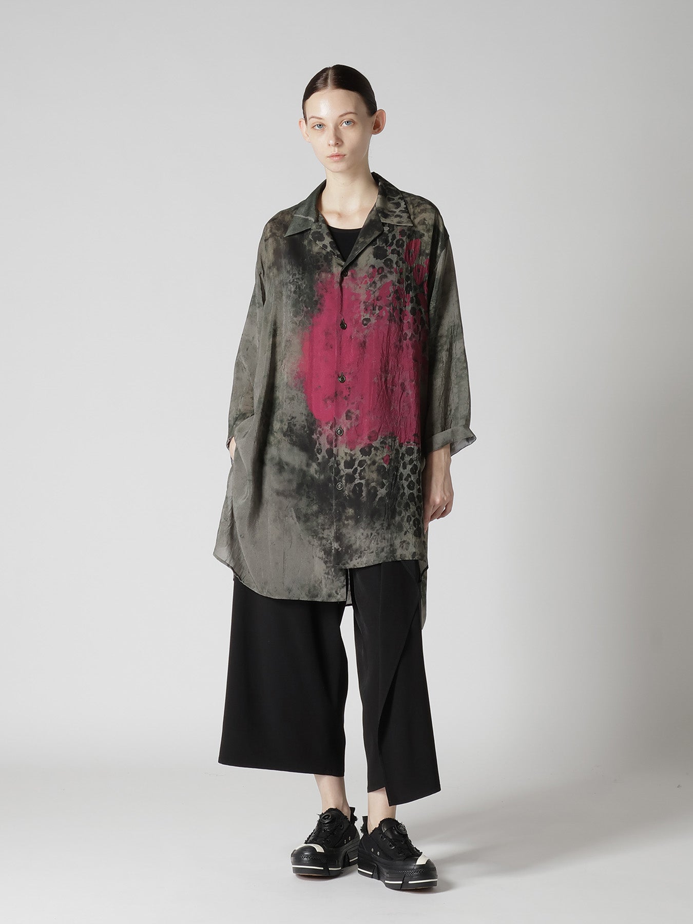 LEOPARD CUPRO BLOUSE