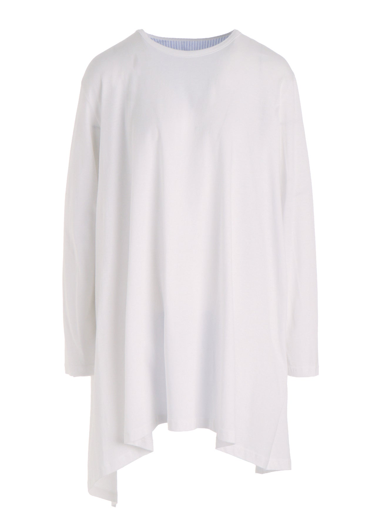 COTTON COMBINATION LONG SLEEVE BLOUSE