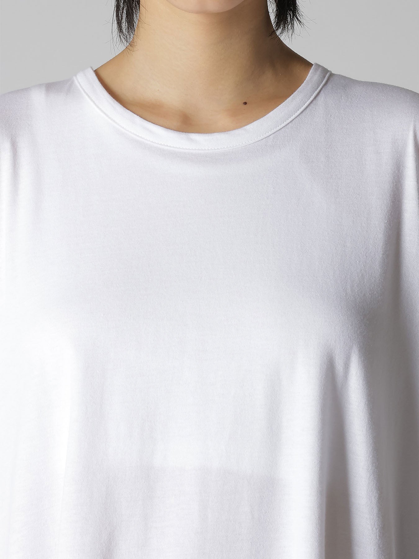 COTTON COMBINATION LONG SLEEVE BLOUSE – THE SHOP YOHJI YAMAMOTO