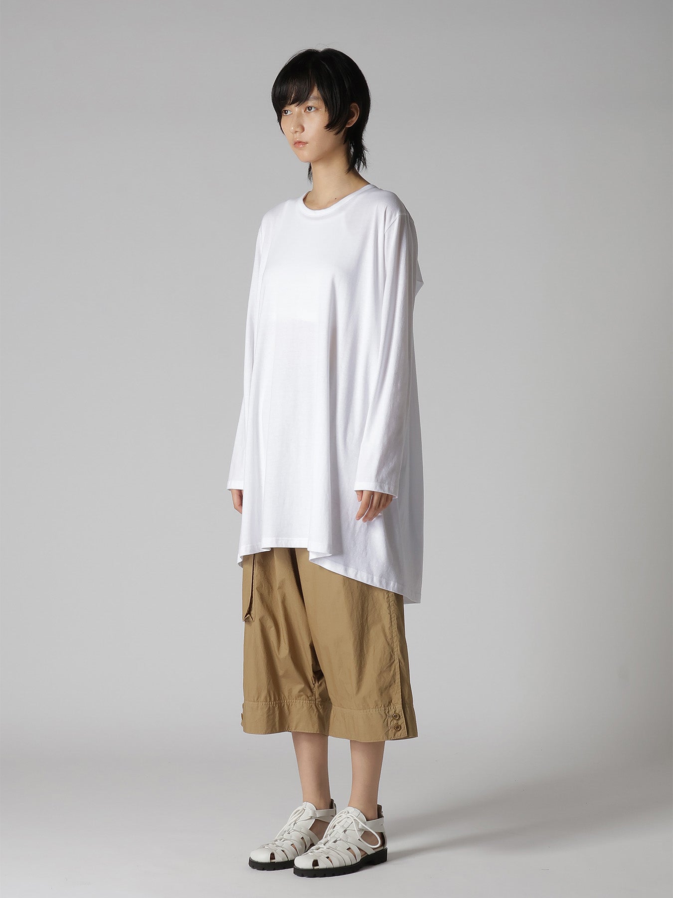 THE – BLOUSE SLEEVE LONG COMBINATION COTTON YK トップス SHOP YAMAMOTO YOHJI トップス