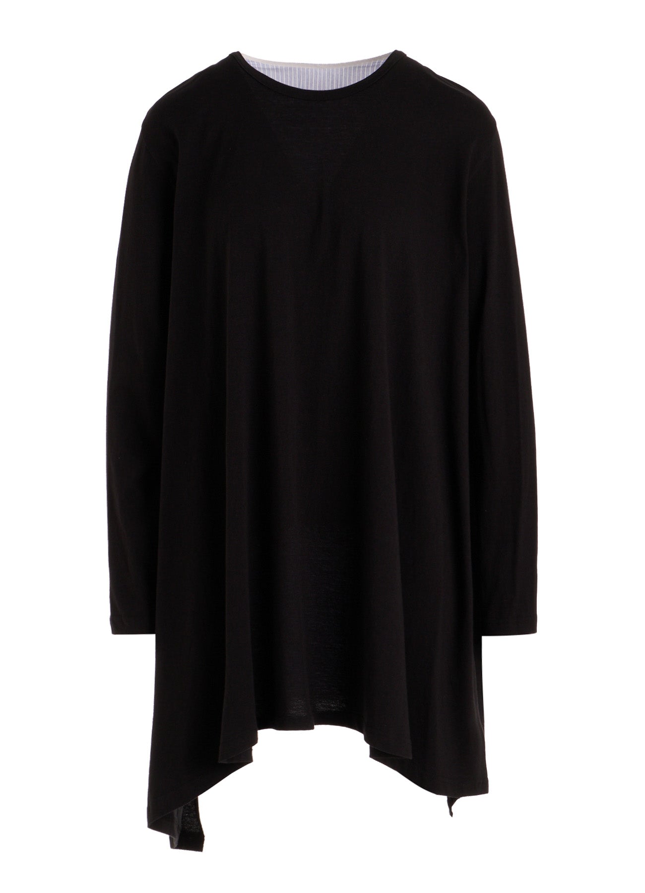 COTTON COMBINATION LONG SLEEVE BLOUSE