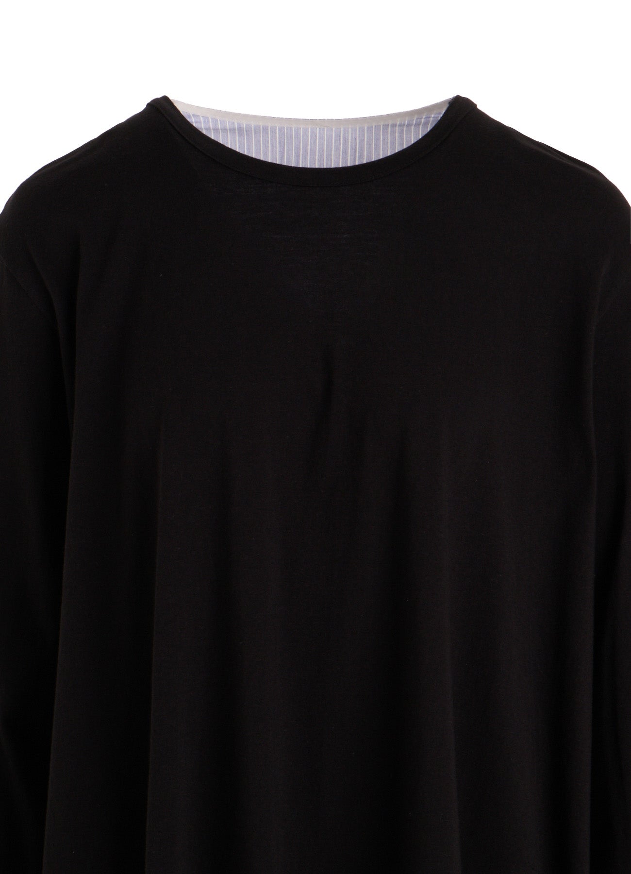 COTTON COMBINATION LONG SLEEVE BLOUSE