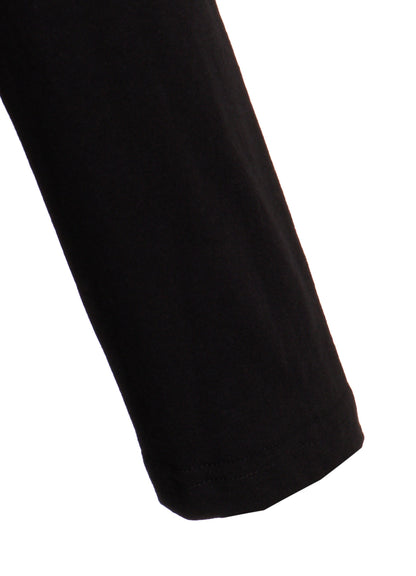 COTTON COMBINATION LONG SLEEVE BLOUSE