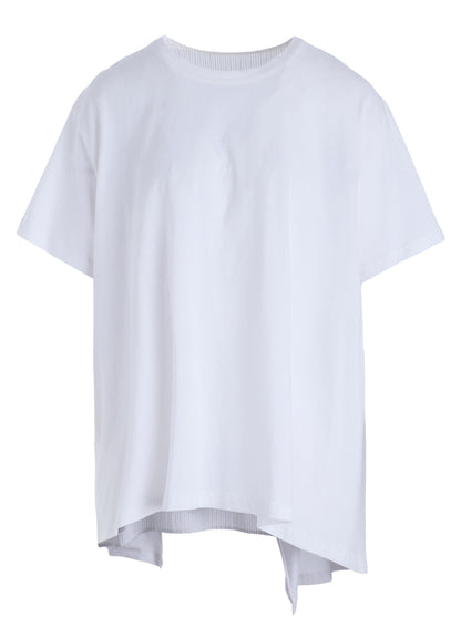 COTTON COMBINATION HALF SLEEVE BLOUSE