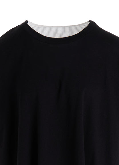 COTTON COMBINATION HALF SLEEVE BLOUSE