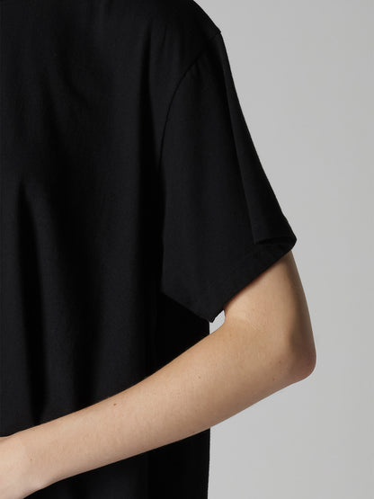 COTTON COMBINATION HALF SLEEVE BLOUSE
