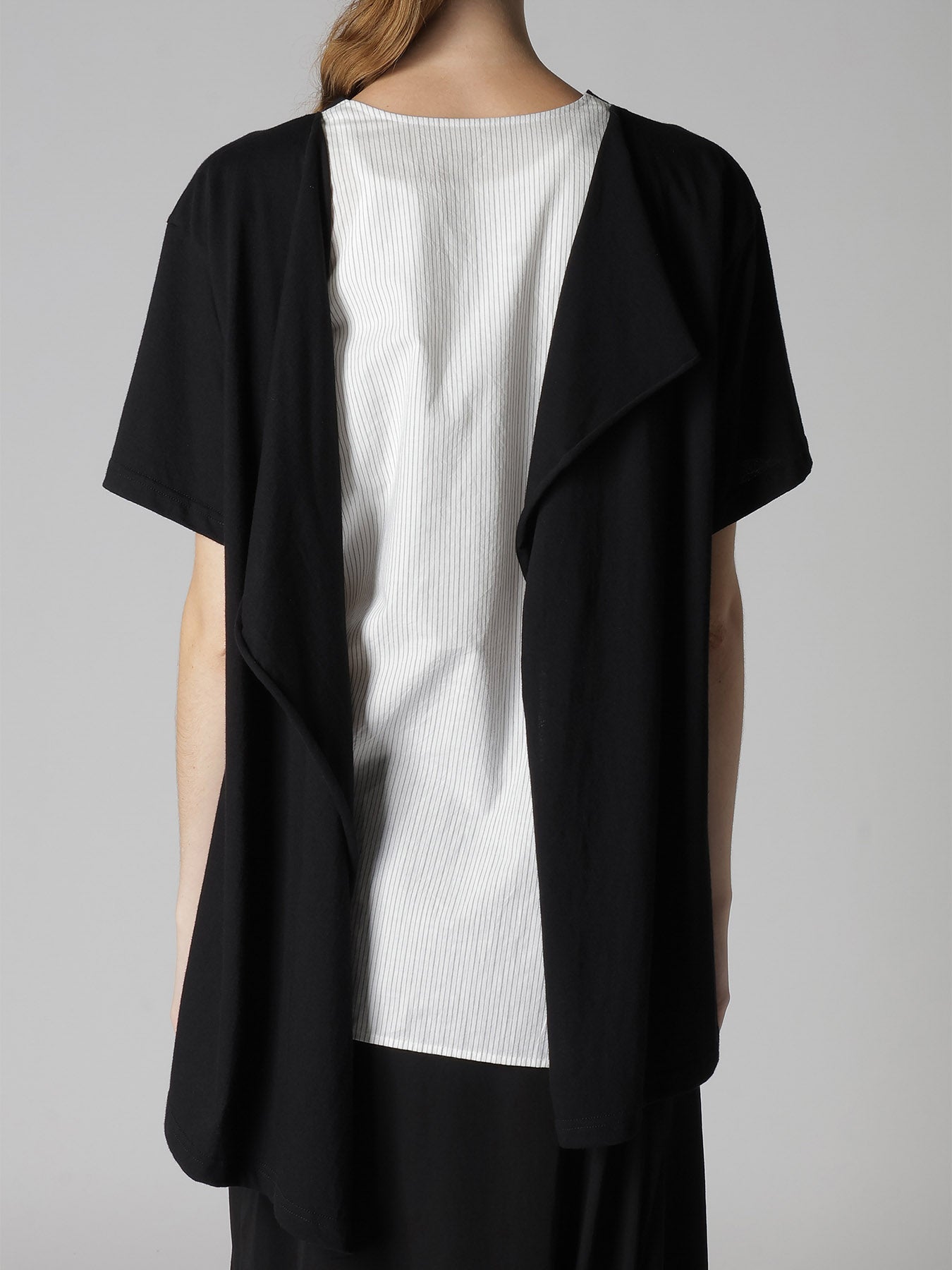 COTTON COMBINATION HALF SLEEVE BLOUSE