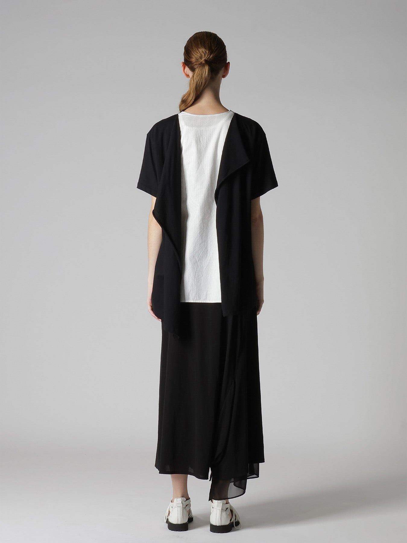 COTTON COMBINATION HALF SLEEVE BLOUSE