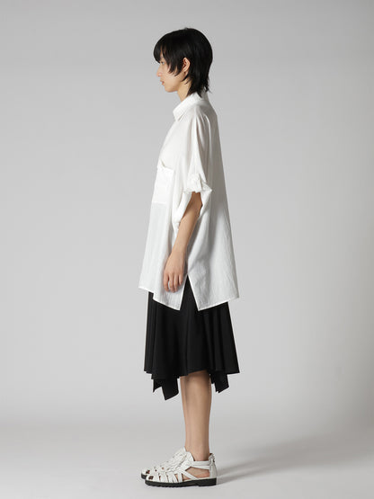 COTTON VOILE VIYELLA DOLMAN SLEEVE SHIRT