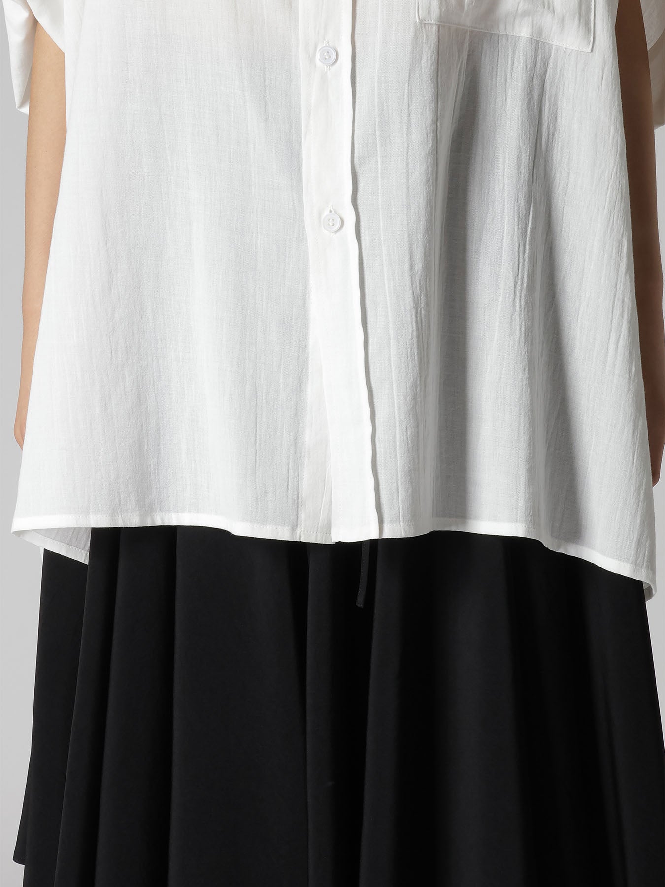 COTTON VOILE VIYELLA DOLMAN SLEEVE SHIRT