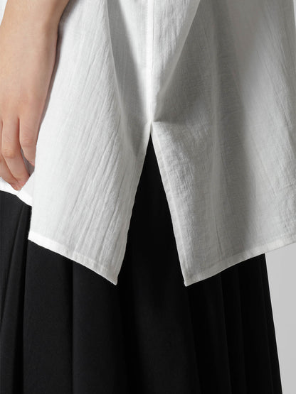 COTTON VOILE VIYELLA DOLMAN SLEEVE SHIRT