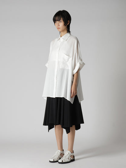 COTTON VOILE VIYELLA DOLMAN SLEEVE SHIRT