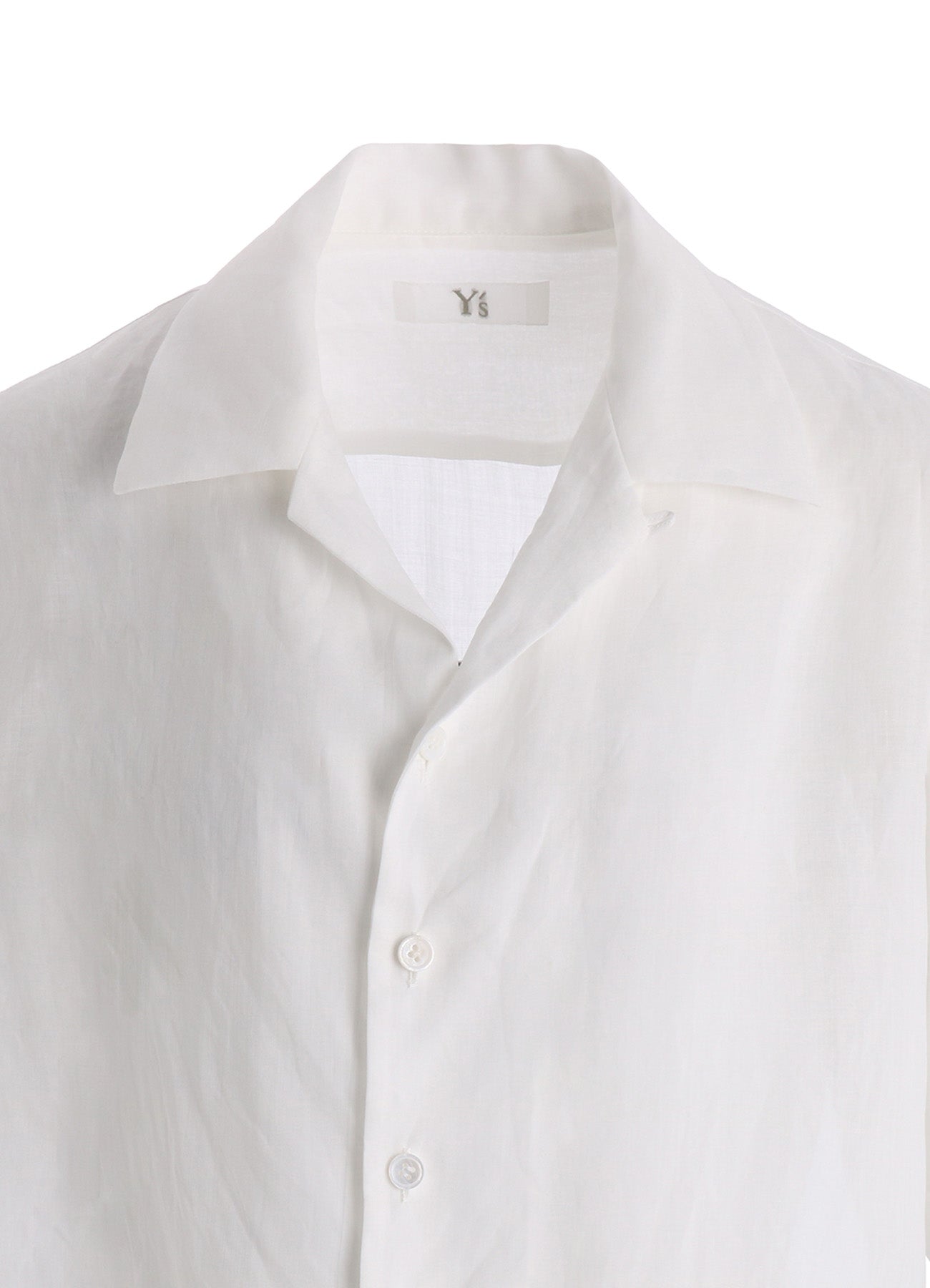 RAMIE OPEN COLLAR SHORT SLEEVE BLOUSE