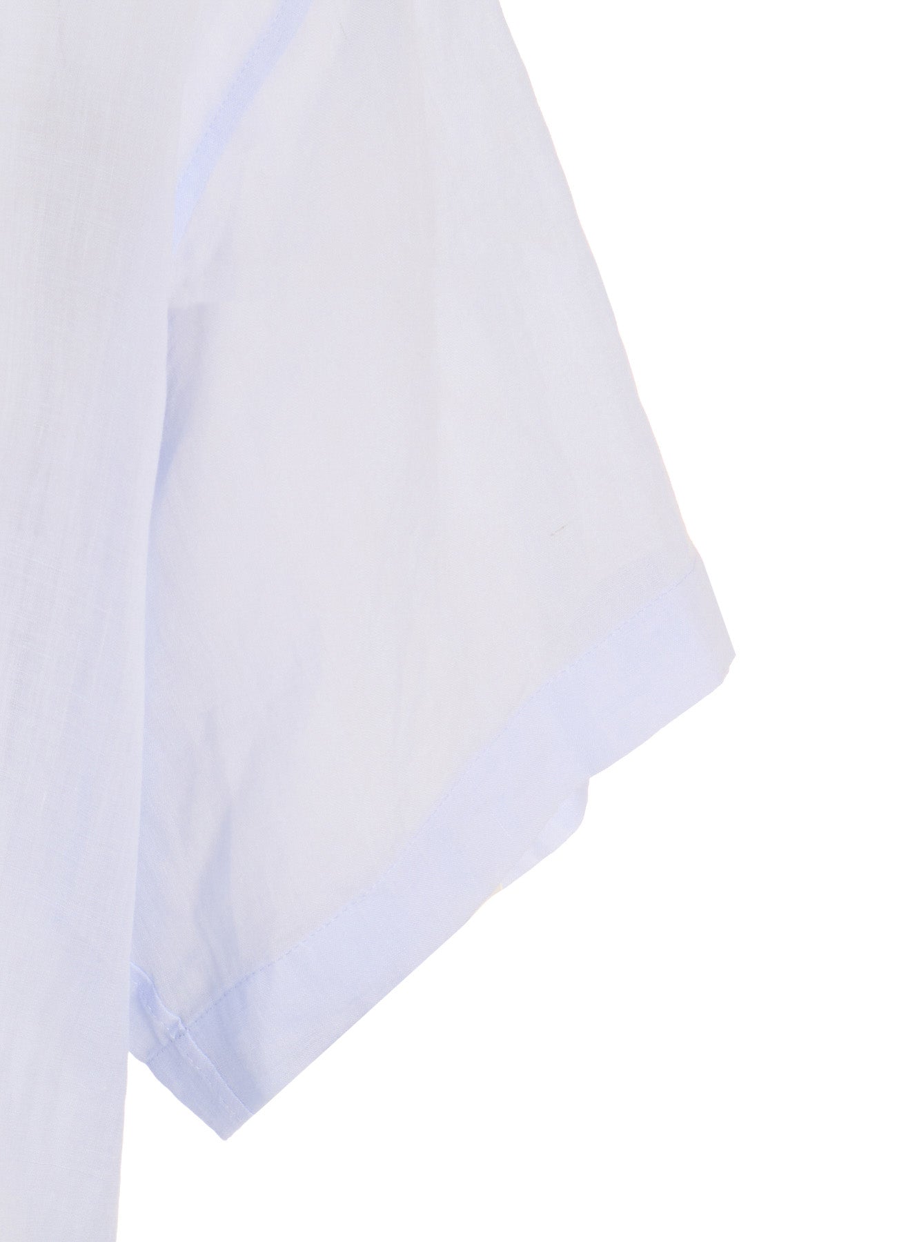 RAMIE OPEN COLLAR SHORT SLEEVE BLOUSE