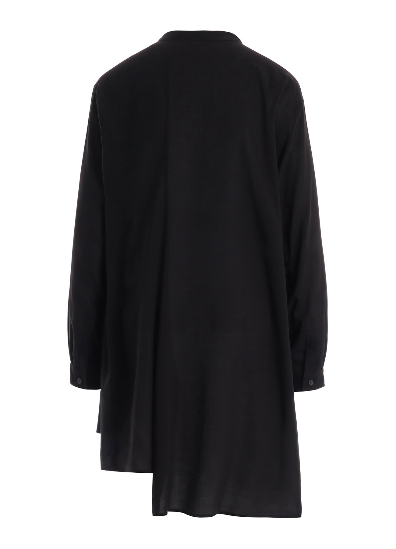 CELLULOSE LAWN STAND COLLAR BLOUSE