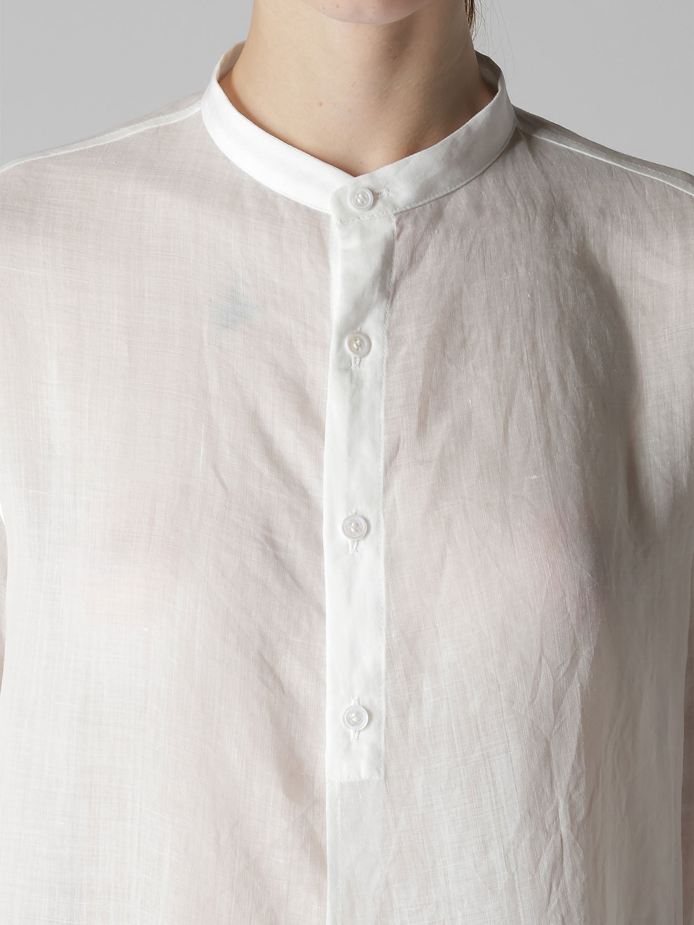 RAMIE STAND COLLAR BLOUSE