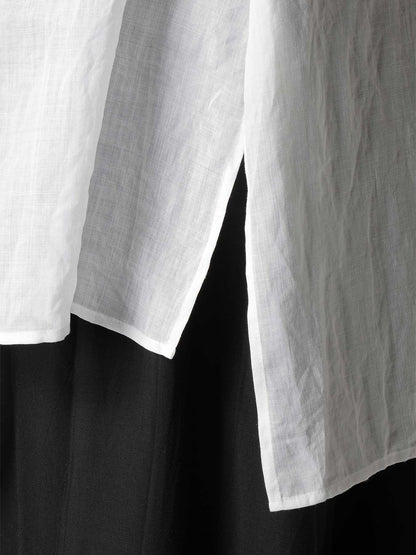 RAMIE STAND COLLAR BLOUSE