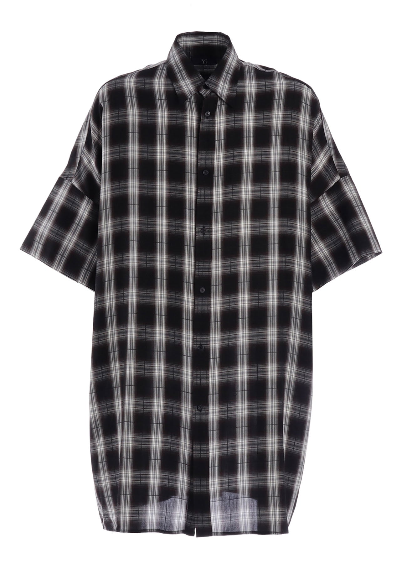 トップス ymshop CUPRO SPUN PLAID BIG SHIRT – THE SHOP YOHJI YAMAMOTO
