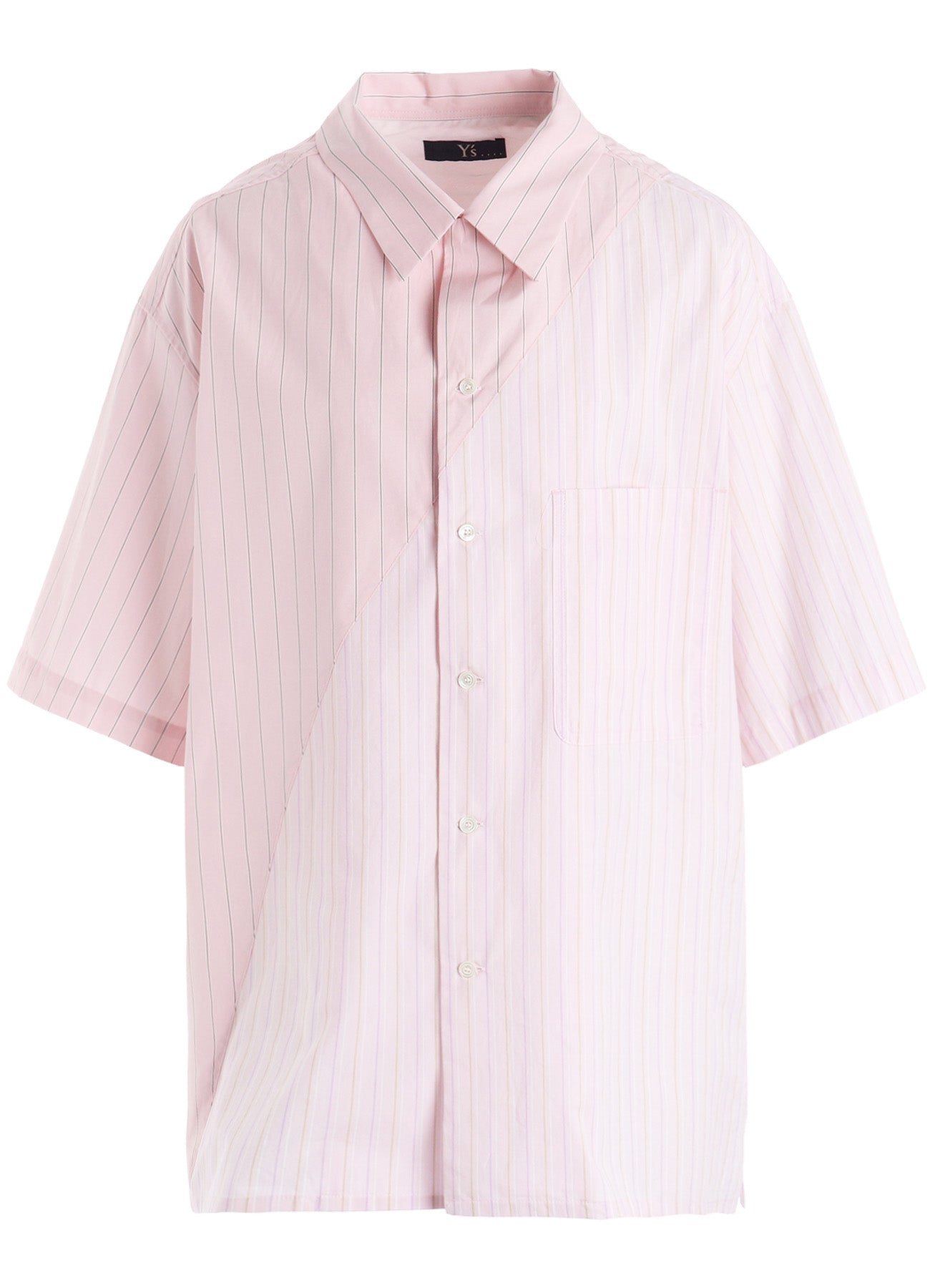 トップス YK COTTON STRIPE OPEN COLLAR SHIRT – THE SHOP YOHJI YAMAMOTO