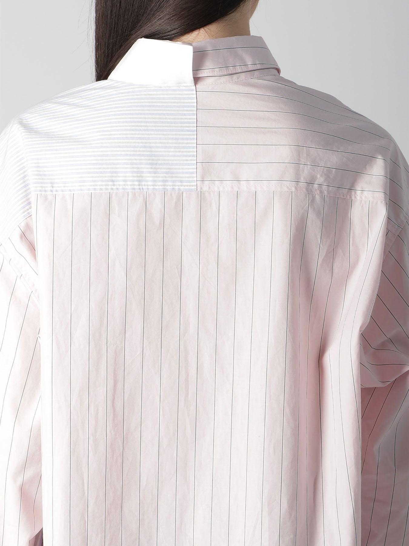 COTTON STRIPE ASYMMETRIC SHIRT A – THE SHOP YOHJI YAMAMOTO