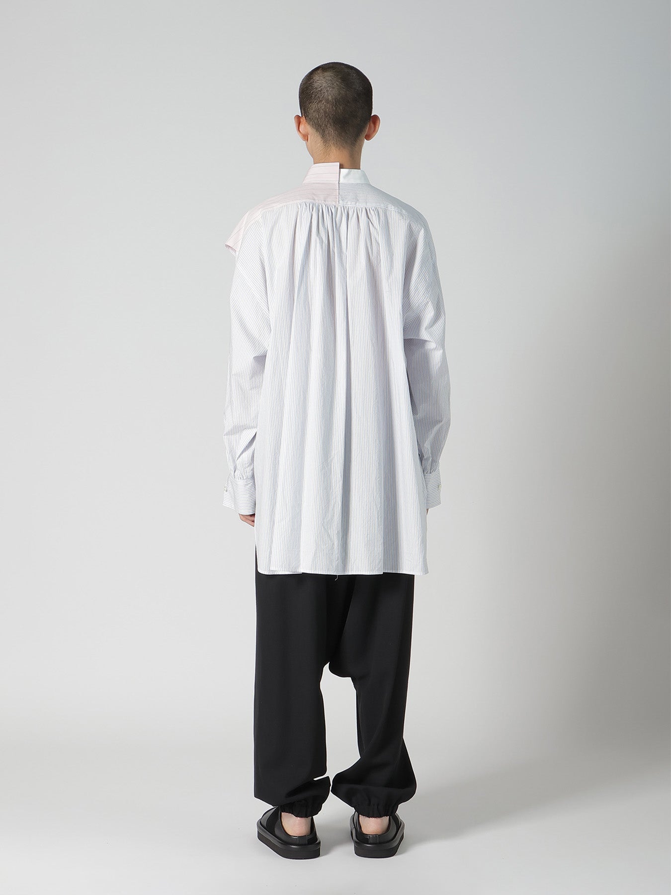 COTTON STRIPE ASYMMETRIC SHIRT B – THE SHOP YOHJI YAMAMOTO