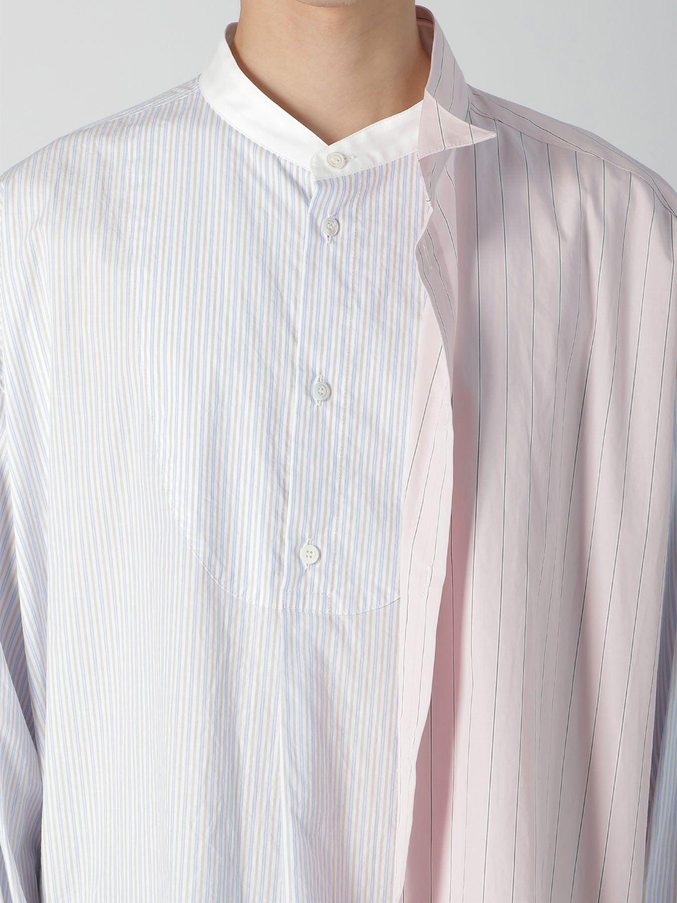 COTTON STRIPE ASYMMETRIC SHIRT B – THE SHOP YOHJI YAMAMOTO