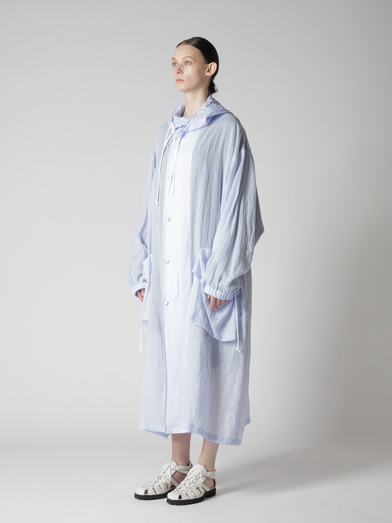 RAMIE HOODED OVERSIZED COAT – THE SHOP YOHJI YAMAMOTO
