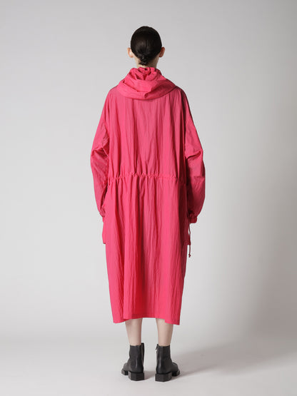 NY/ JET TAFFETA HOODED BIG COAT