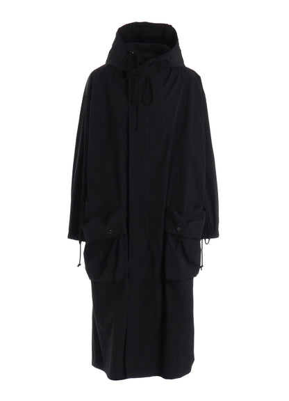 NY/ JET TAFFETA HOODED BIG COAT