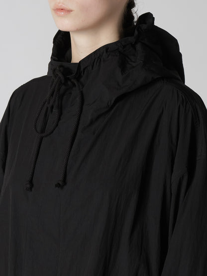 NY/ JET TAFFETA HOODED BIG COAT