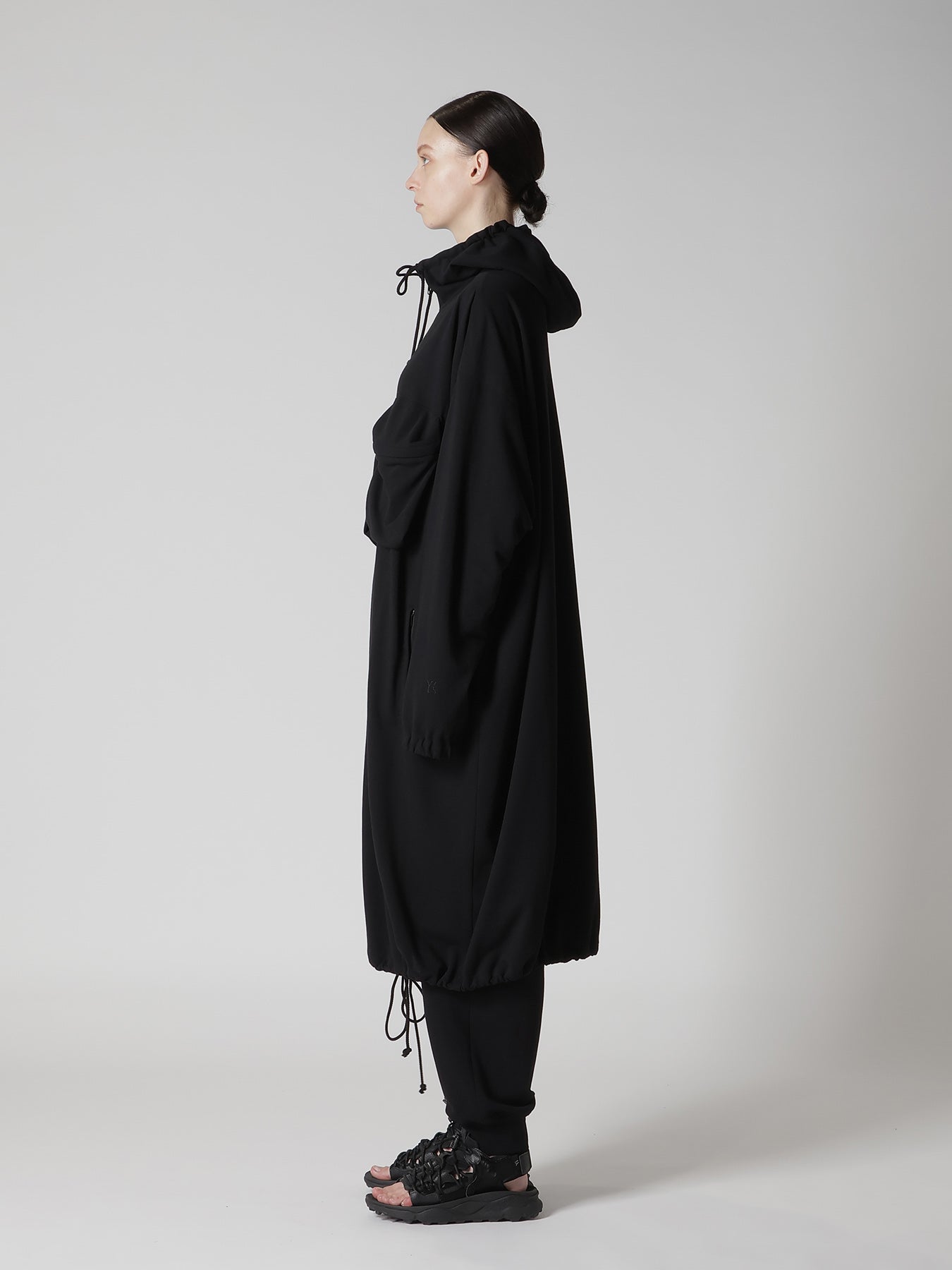 COTTON INLAY ZIP UP POCKET COAT