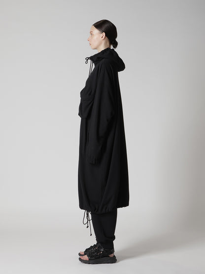 COTTON INLAY ZIP UP POCKET COAT