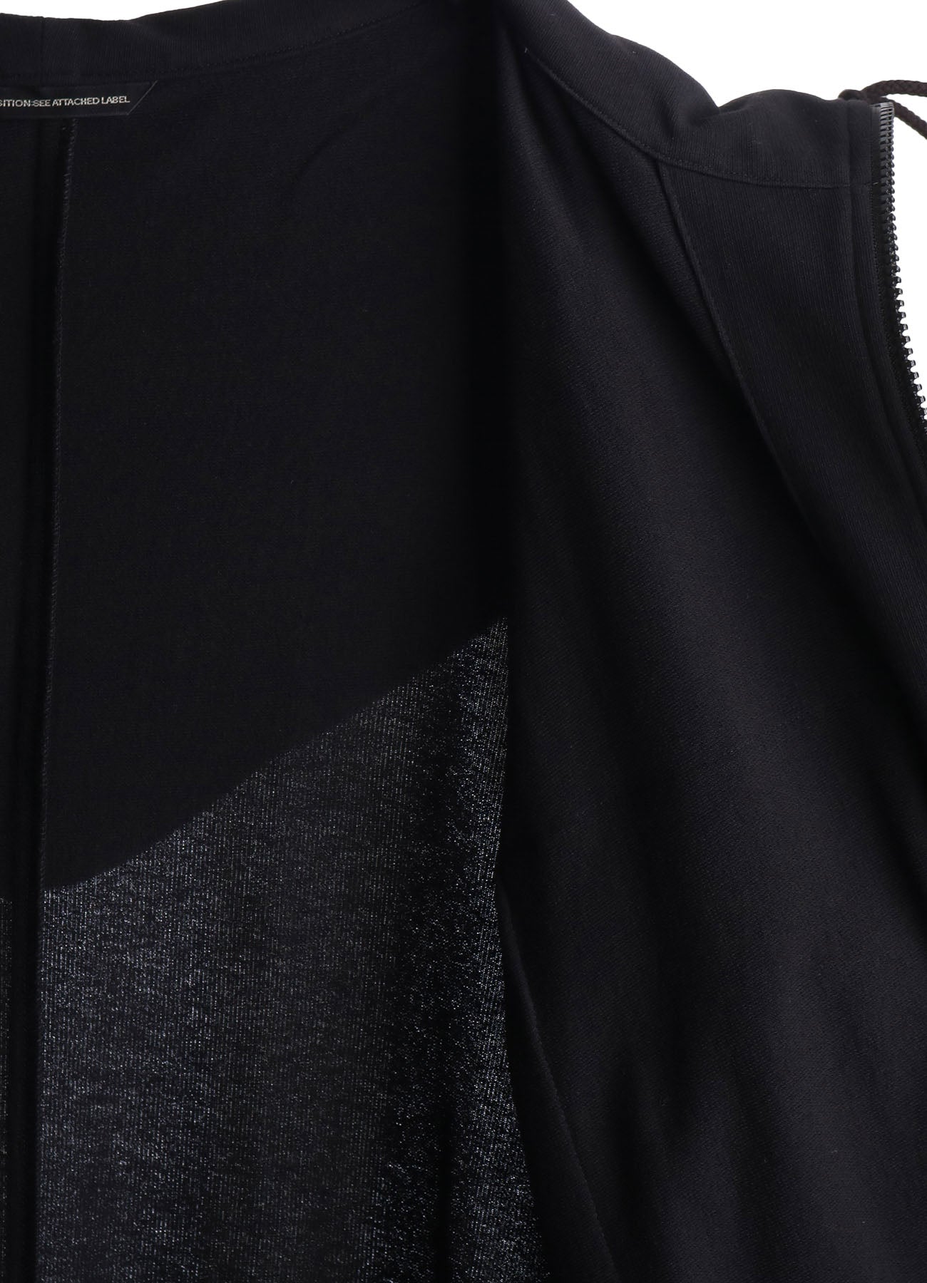 COTTON INLAY ZIP UP POCKET COAT