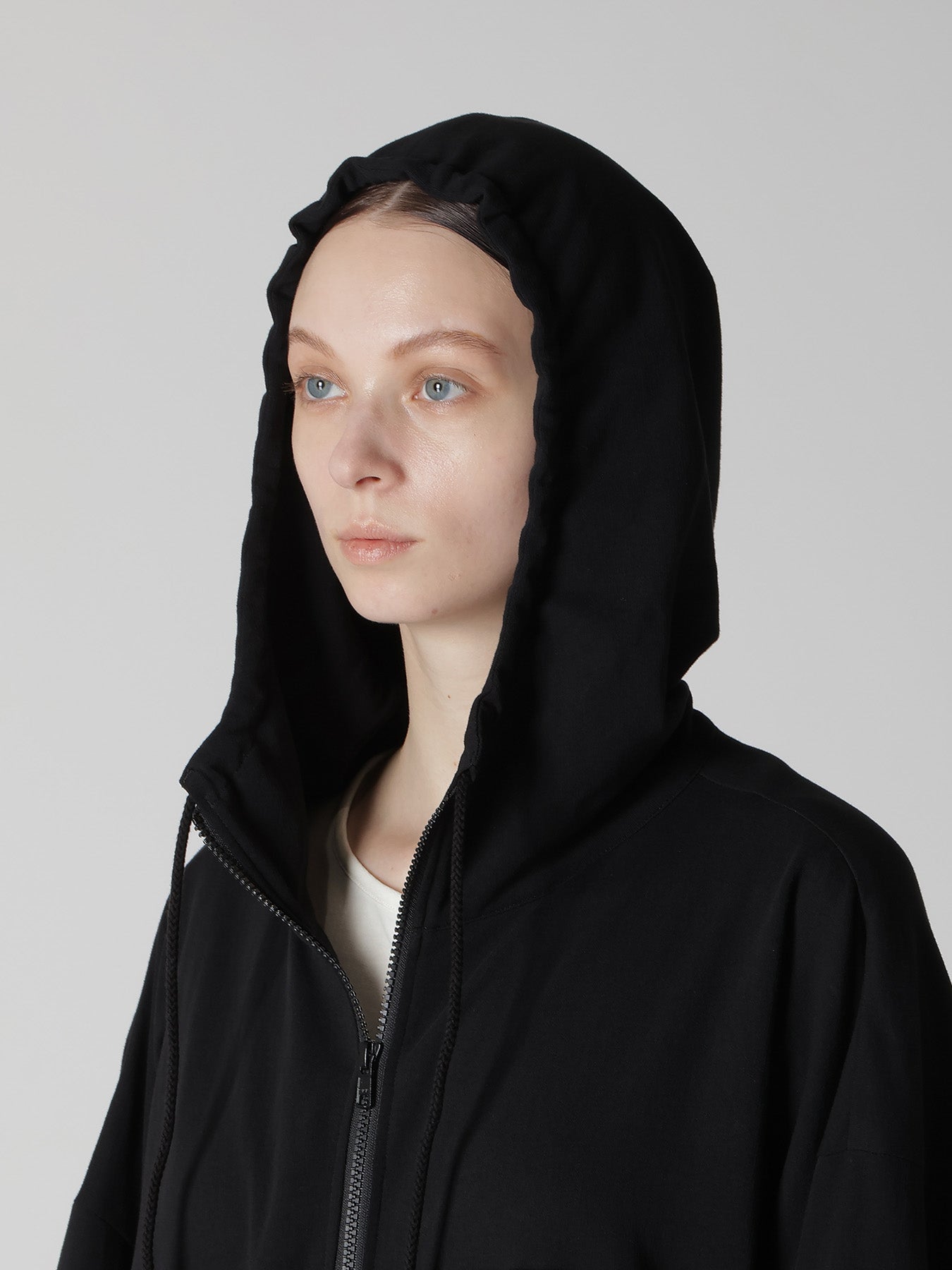 COTTON INLAY ZIP UP POCKET COAT