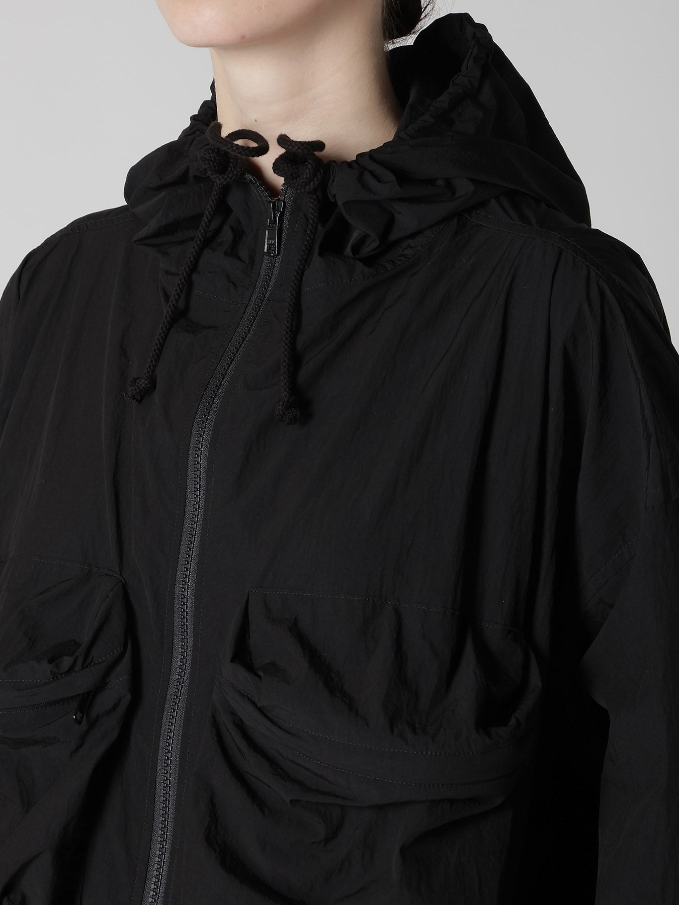 NY/ JET TAFFETA ZIP UP POCKET COAT