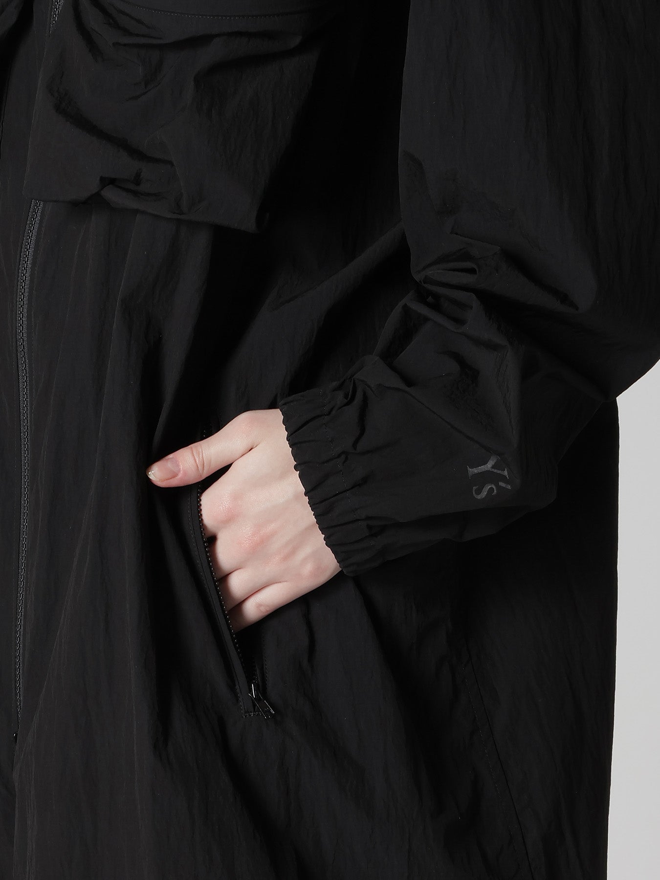 NY/ JET TAFFETA ZIP UP POCKET COAT