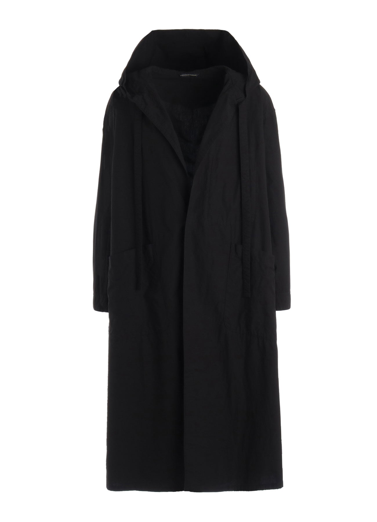 COTTON TYPEWRITER HOODED GOWN