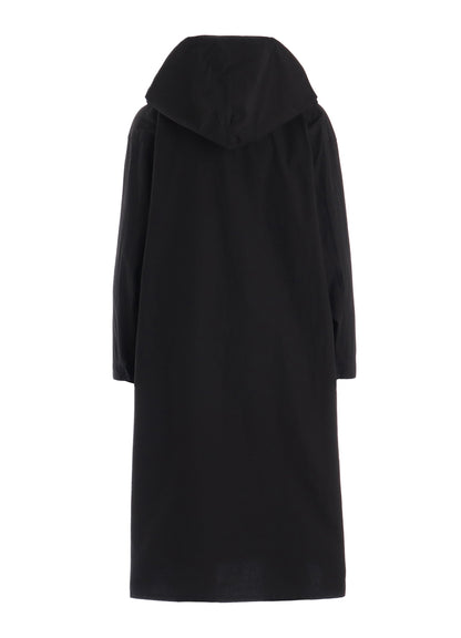 COTTON TYPEWRITER HOODED GOWN