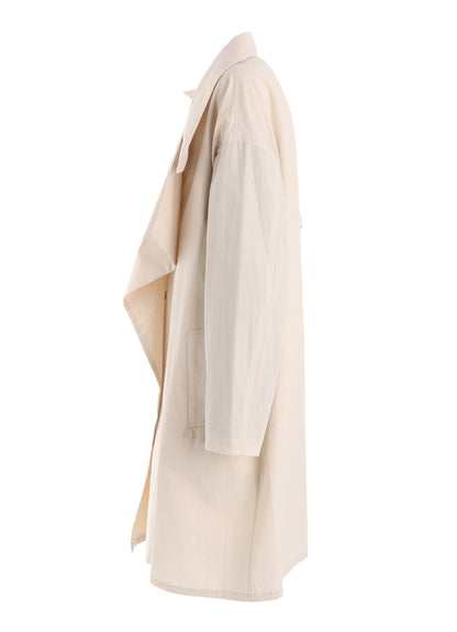 COTTON BROAD BIG LAPEL COAT