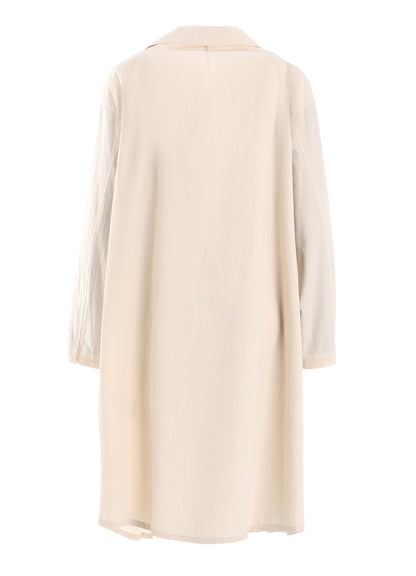 COTTON BROAD BIG LAPEL COAT