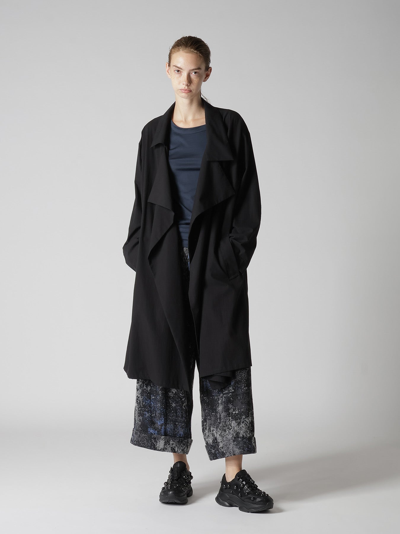 COTTON BROAD BIG LAPEL COAT – THE SHOP YOHJI YAMAMOTO