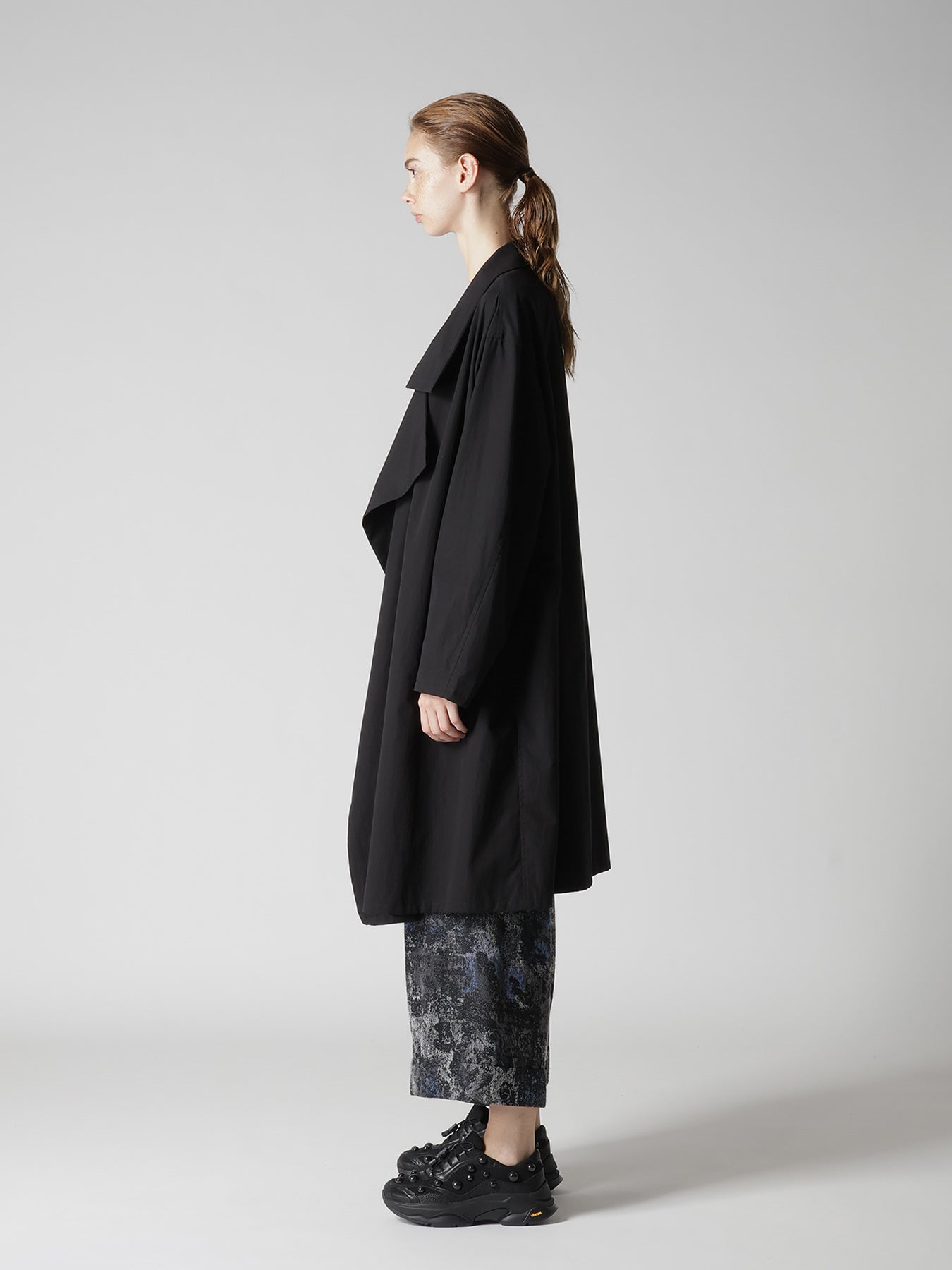 COTTON BROAD BIG LAPEL COAT