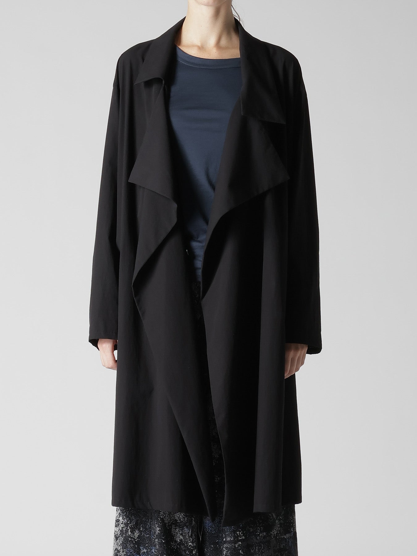 COTTON BROAD BIG LAPEL COAT