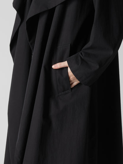 COTTON BROAD BIG LAPEL COAT