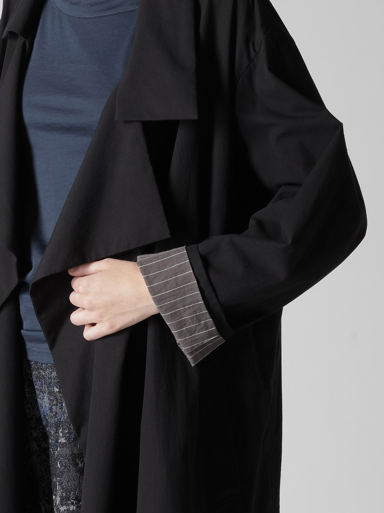 COTTON BROAD BIG LAPEL COAT