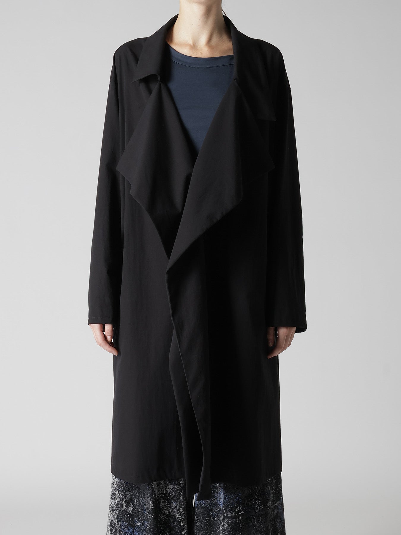 COTTON BROAD BIG LAPEL COAT – THE SHOP YOHJI YAMAMOTO