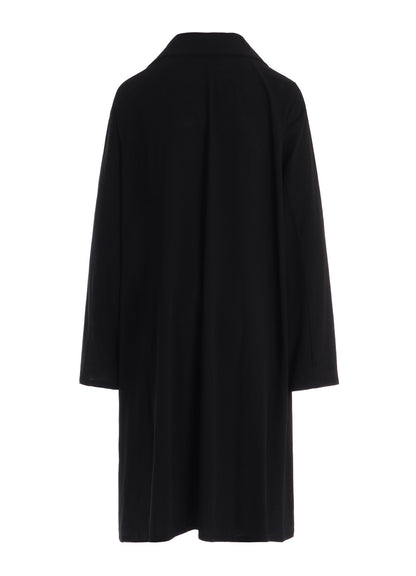 COTTON HARD TWISTED JERSEY BIG LAPEL COAT