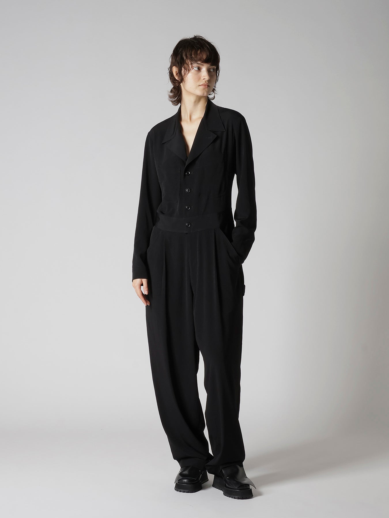 TA/PE CREPE DE CHINE JUMPSUIT – THE SHOP YOHJI YAMAMOTO