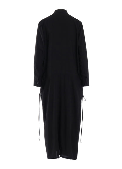 RAYON TWILL DRAW STRING DRESS